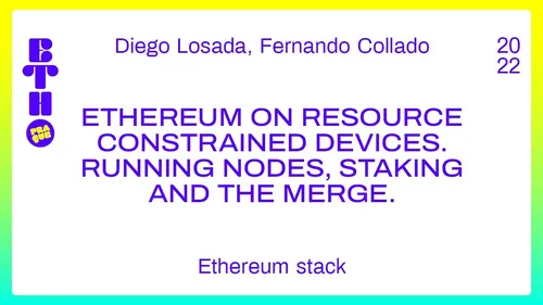 Ethereum on Resource constrained devices. Running nodes, staking and The Merge