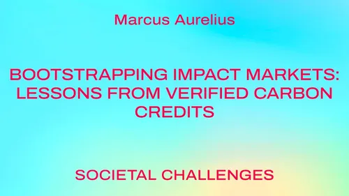 Bootstrapping Impact Markets: Lessons from Verified Carbon Credits