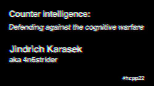 Counter intelligence: Defending against the cognitive warfare