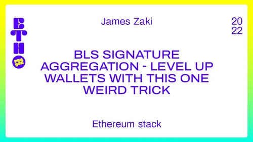 BLS Signature Aggregation - level up wallets with this one weird trick