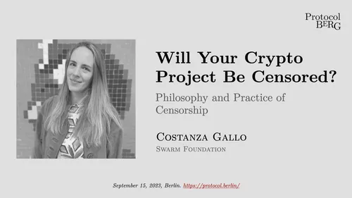 Will your crypto project be censored Philosophy and practice