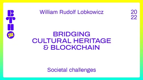 Bridging Cultural Heritage & Blockchain