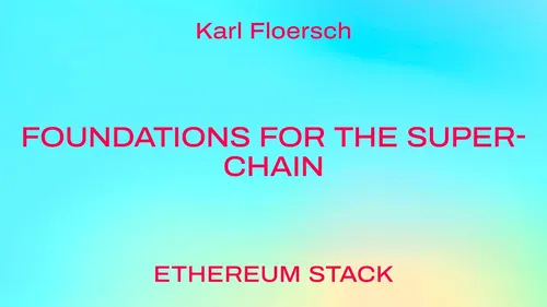 Foundations for the Superchain