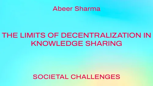 The limits of decentralization in knowledge sharing